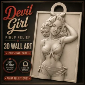Pin-up Wall Art Series #2 Devil Girl